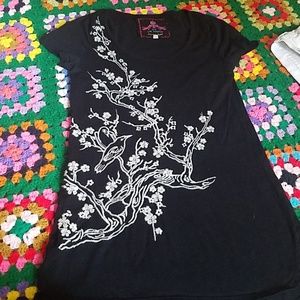 Johnny was embroidered top small